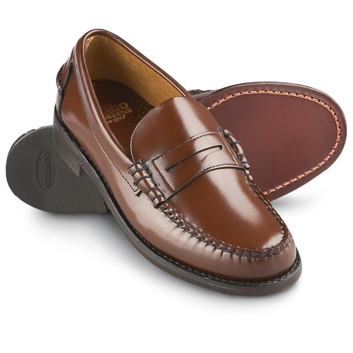 Mens penny loafer dress shoes