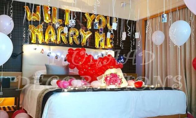 Will hotels decorate room for anniversary