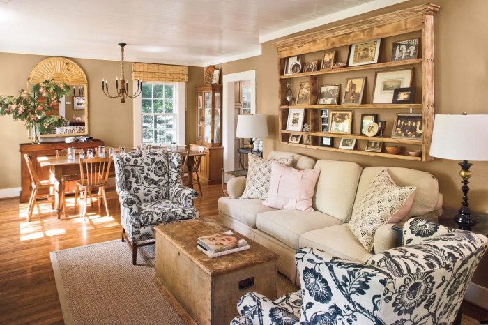 How to decorate a country living room