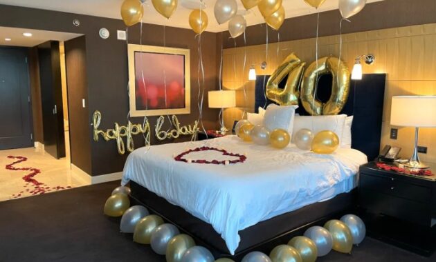 How to decorate motel room for birthday