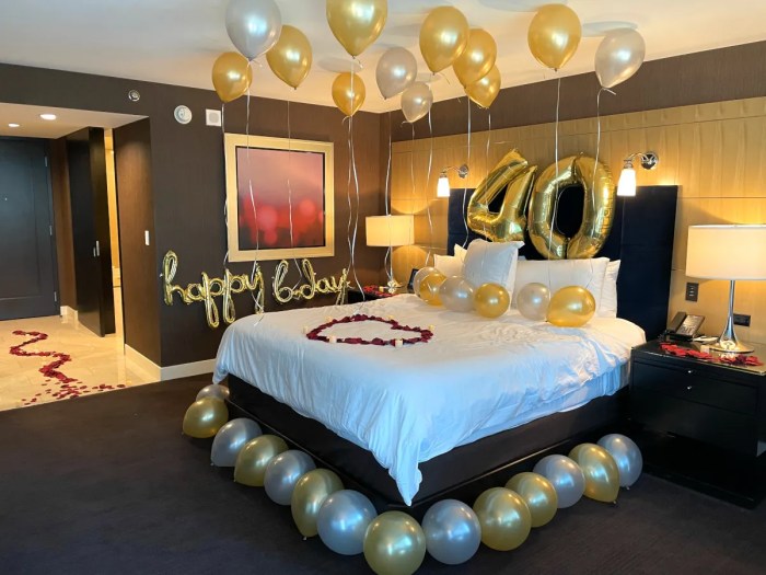 How to decorate motel room for birthday