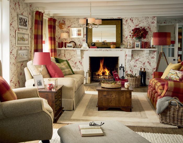 How to decorate a country living room