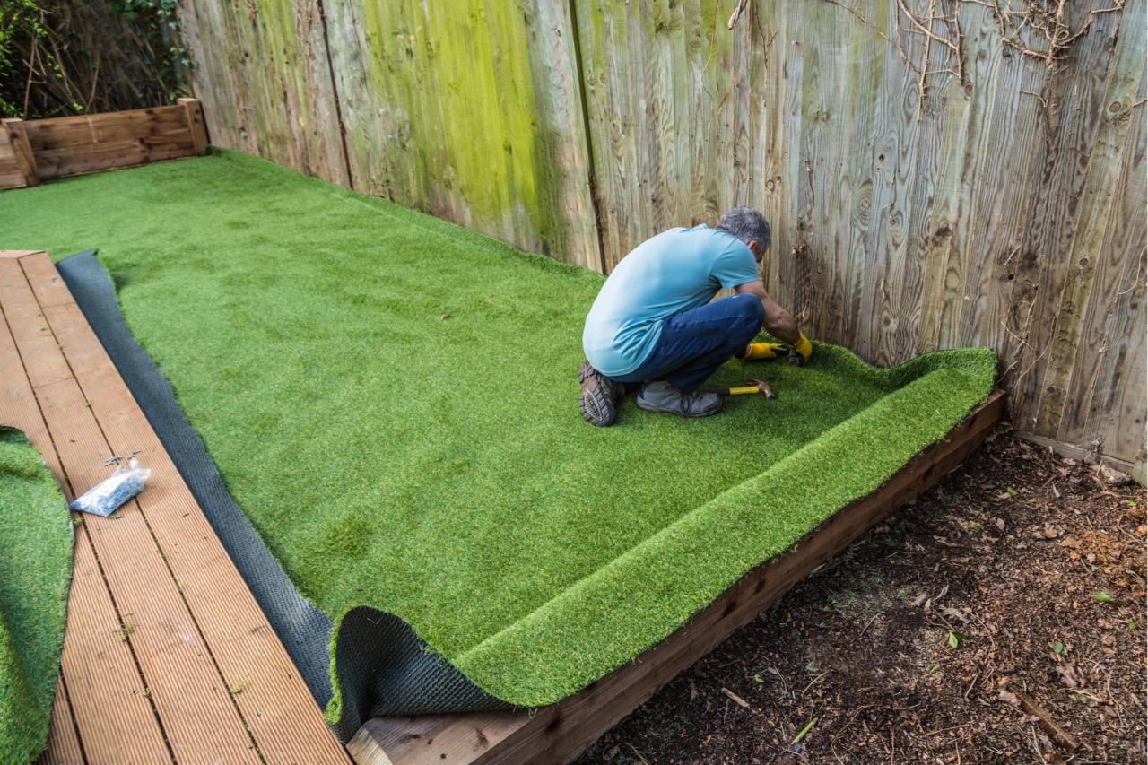 How to make artificial grass for decoration