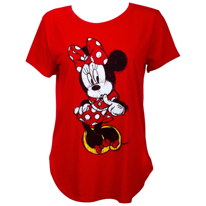 Minnie mouse t-shirt dress women's