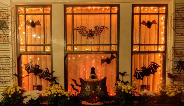 How to decorate a window for halloween