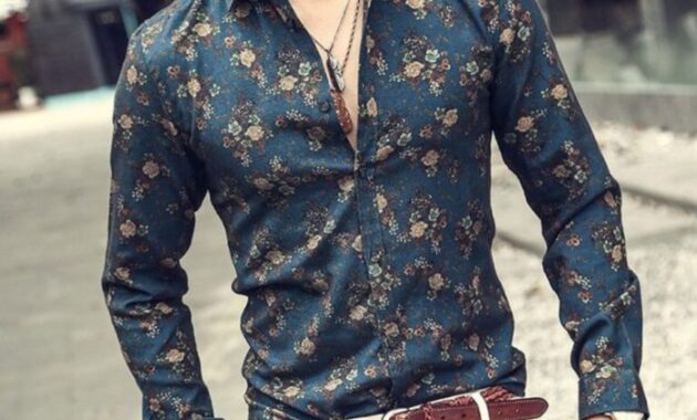 Floral print dress shirts mens