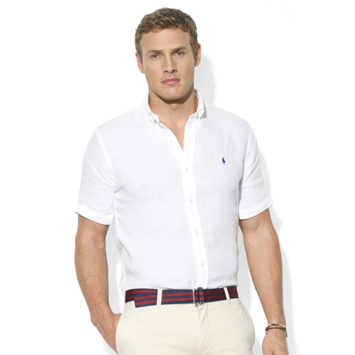 White short sleeve dress shirt men