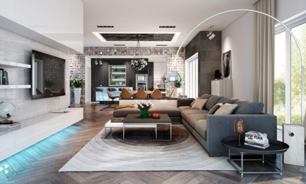 What is urban living room decor