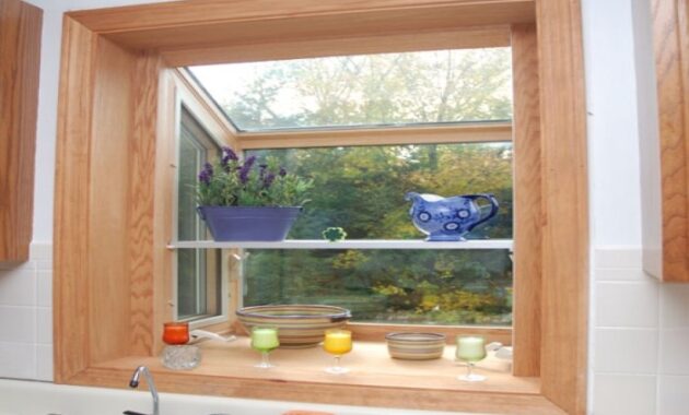 How to decorate kitchen window above sink