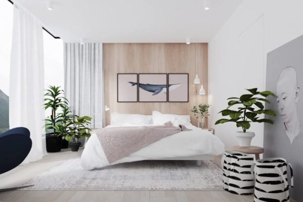 Desain interior kamar tidur minimalis sederhana